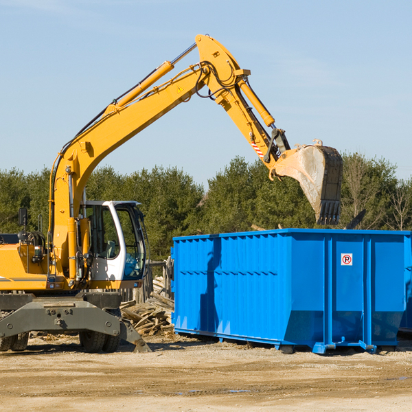 can i choose the location where the residential dumpster will be placed in New Fairview Texas